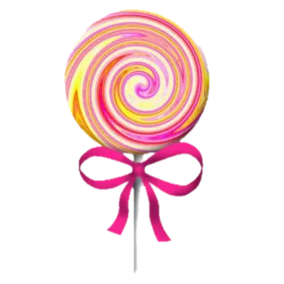 🍭 chupete, caramelo, dulce, golosina, espiral, cinta, rosa telegram sticker
