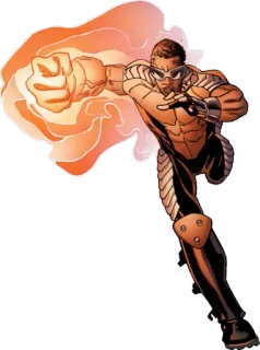 ☺️ Sunspot Marvel, Superheld, Mutant, Feuer, X-Men whatsapp sticker