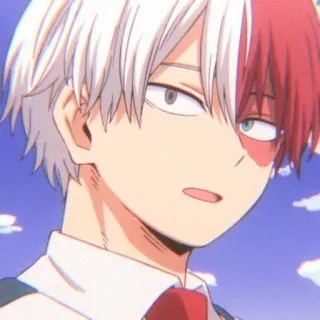 🌷 Shoto Todoroki My Hero Academia Anime, Manga, Shoto Todoroki, My Hero Academia telegram sticker