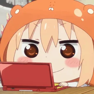 🍫 Umaru Doma Himouto! Umaru-chan umaru, anime, himouto umaru chan, lindo, dibujos animados, chibi telegram sticker