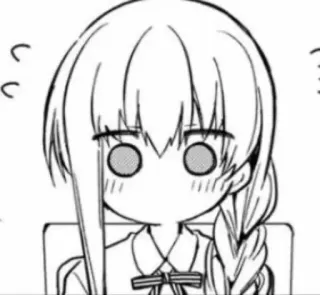 😐 Anime, Manga, Meisje, Schattig, Chibi, Personage telegram sticker