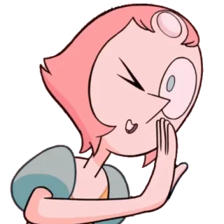 😉 Pearl Steven Universe kartun, animasi, lucu, Pearl, karakter, Steven Universe whatsapp sticker