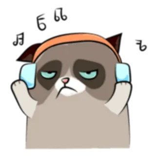 Cute Grumpy Cat (FULL) [英文] @WSZB_Stickers telegram stickers