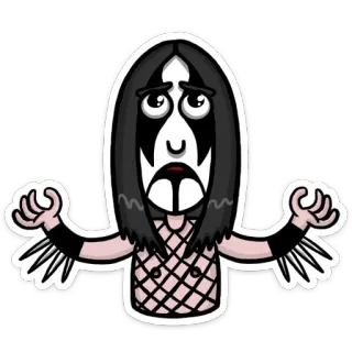 🙏 Black metal, Corpsepaint, Música, Dibujos animados, Banda, Metal, Gótico telegram sticker
