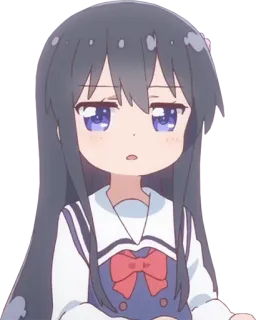 😒 アニメ, 女の子, 可愛い, 制服 telegram sticker