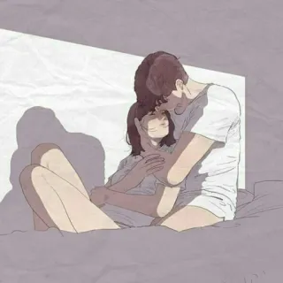 💕 pareja, amor, abrazo, cariño, afecto, relación telegram sticker
