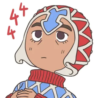 🙄 Guido Mista JoJo's Bizarre Adventure 4444 anime, manga, jojo, character, cartoon, sticker whatsapp sticker
