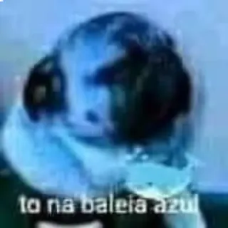 🐶 to na baleia azul Wal, Blau, Tier, Meer whatsapp sticker