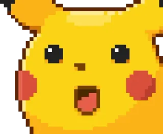 😱 Pikachu Pokemon пикачу, покемон, в шоке, удивлен, аниме, мультфильм, желтый telegram sticker