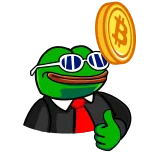 👍 Pepe the Frog Pepe, ếch, meme, internet, nhân vật, áo vest whatsapp sticker