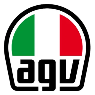 ⛑ AGV flaga, włochy, kask, marka, motocykl telegram sticker