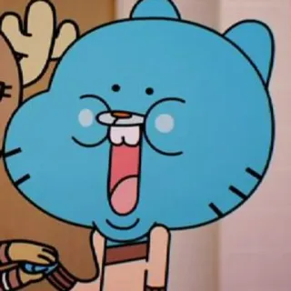 😃 Gumball The Amazing World of Gumball Cartoon, Gumball, Katze, The Amazing World of Gumball, lustig, Animation whatsapp sticker