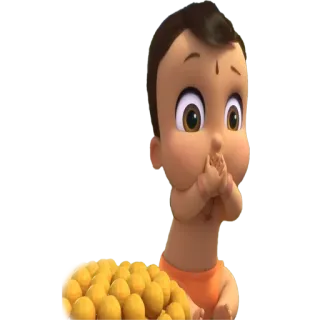 🙊 Chhota Bheem cartoon, baby, indian, chhota bheem, character telegram sticker