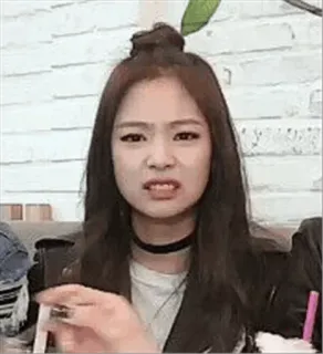 🌙 여자, 표정, 혐오, 반응 telegram sticker