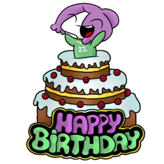 🥳 HAPPY BIRTHDAY วันเกิด, เค้ก, ฉลอง, ปาร์ตี้, สุขสันต์วันเกิด telegram sticker