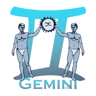 ♊ GEMINI sterrenbeeld, astrologie, tweelingen, teken, tweelingen telegram sticker