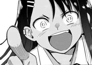 ☝️ Nagatoro Don't Toy with Me, Miss Nagatoro nagatoro, anime, manga, lindo, ilustración telegram sticker