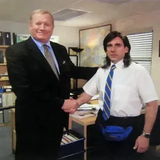 ⭐️ Michael Scott The Office Das Büro, Michael Scott, Comedy, Büro, TV-Serie, Handschlag telegram sticker