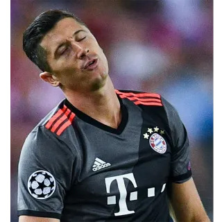 😕 Robert Lewandowski Futbolista, Robert Lewandowski, Atleta, Bayern Munich, Fútbol telegram sticker