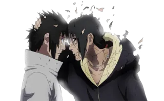 🌕 Sasuke Uchiha Naruto Anime, Pelea, Batalla, Uchiha, Hermano telegram sticker