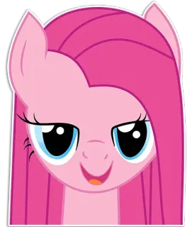 🦄 Pinkie Pie My Little Pony dibujos animados, poni rosa, amistad, animación, poni, personaje telegram sticker