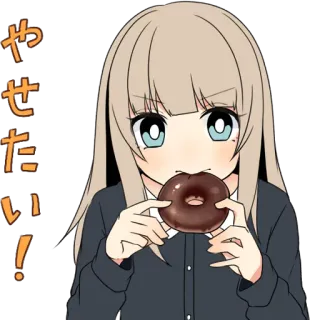 Sasakichi's Moody girl 2 :: @line_stickers whatsapp stickers
