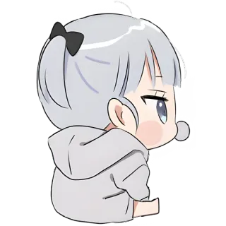 😏 anime, chibi, girl, cartoon, cute, character telegram sticker