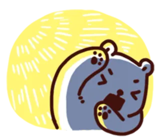 🔥 슬픈, 곰, 울음, 만화, 감정, 화난 telegram sticker