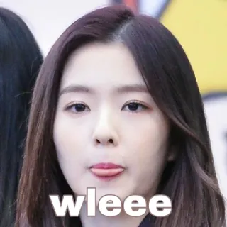 😋 wleeee 얼굴, 표정, 귀여운, 여자, 혀, 밈 whatsapp sticker