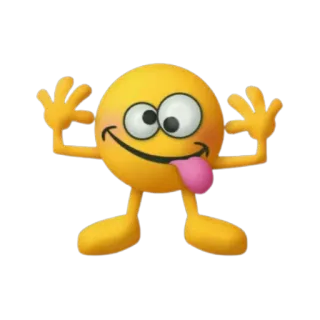 🤪 Emoji, Smiley, Cartone animato, Lingua, Divertente, Giocoso telegram sticker