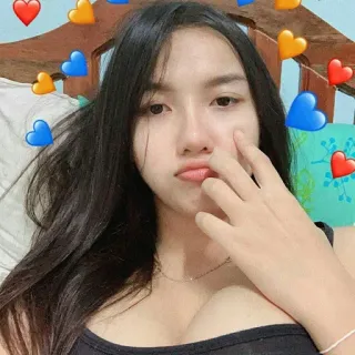 💋 ผู้หญิง, หัวใจ, เซลฟี่, ภาพเหมือน, ผู้หญิง telegram sticker