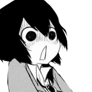 ✨ Anime, Mangá, Chocado, Expressão, Medo, Desenho animado telegram sticker