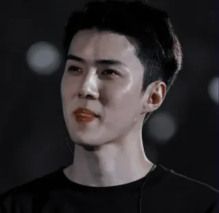 🌑 kpop, singer, celebrity, portrait, asian, male, person telegram sticker