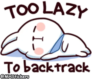 😪 TOO LAZY
To backtrack faul, Faultier, Aufschieberitis, Cartoon, süß, erschöpft, müde telegram sticker