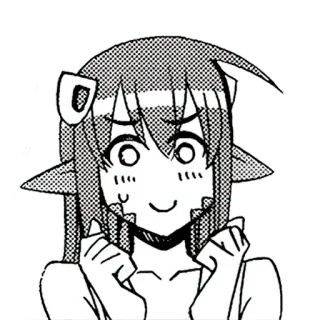 🐍 Anime, Manga, Cartone animato, Personaggio, Carino, Espressione telegram sticker