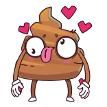 ⭐ Poop emoji whatsapp sticker