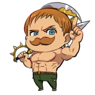 Escanor stickers pack - Grand Cross by @ZakuroSinOfPride telegram stickers