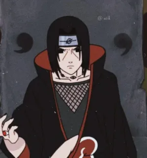 😠 Itachi Naruto Аниме, Ниндзя, Манга, Итачи, Учиха, Наруто, Персонаж telegram sticker