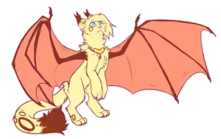 😋 winged cat, cat, animal, wings, creature telegram sticker