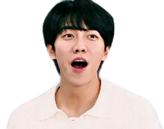 😄 Lee Seung-gi корейский, актер, певец, знаменитость, взволнованный, удивленный, открытый рот whatsapp sticker