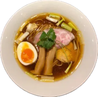 🍜 comida, ramen, macarrão, ovo, porco, sopa, japonês telegram sticker