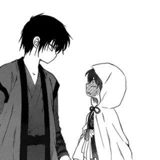 😳 Anime, Mangá, Casal, Personagens, Romance, Desenho animado, Ilustração whatsapp sticker