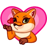 Feisty Fox telegram stickers