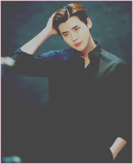 🥂 man, person, korean, portrait, hairstyle, pose telegram sticker