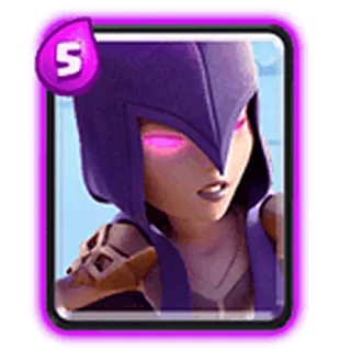 💜 Night Witch Clash Royale 5 Clash Royale, Night Witch, video game, character, fantasy telegram sticker
