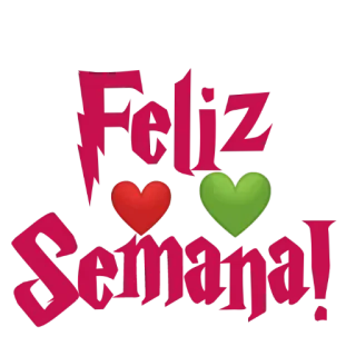 🙏 Feliz Semana! glückliche woche, spanisch, herzen, gruß whatsapp sticker