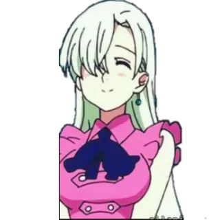 😅 Elizabeth Liones Seven Deadly Sins Anime, Desenho animado, Elizabeth Liones, Seven Deadly Sins, Bonito, Sticker telegram sticker