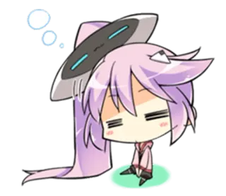 😞 Anime, Desenho animado, Chibi, Dormindo, Fofo, Personagem telegram sticker