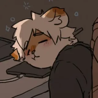 😴 schlafend, niedlich, Cartoon, Katze, müde whatsapp sticker