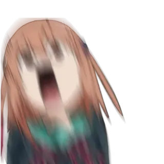 😱 Anime, Manga, Lucu, Reaksi, Kaget, Bingung telegram sticker